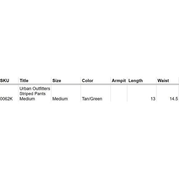 Urban Outfitters Tan Green Striped Wrap Front Ring Detail Skort Medium - Picture 4 of 4